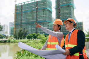 At construction site